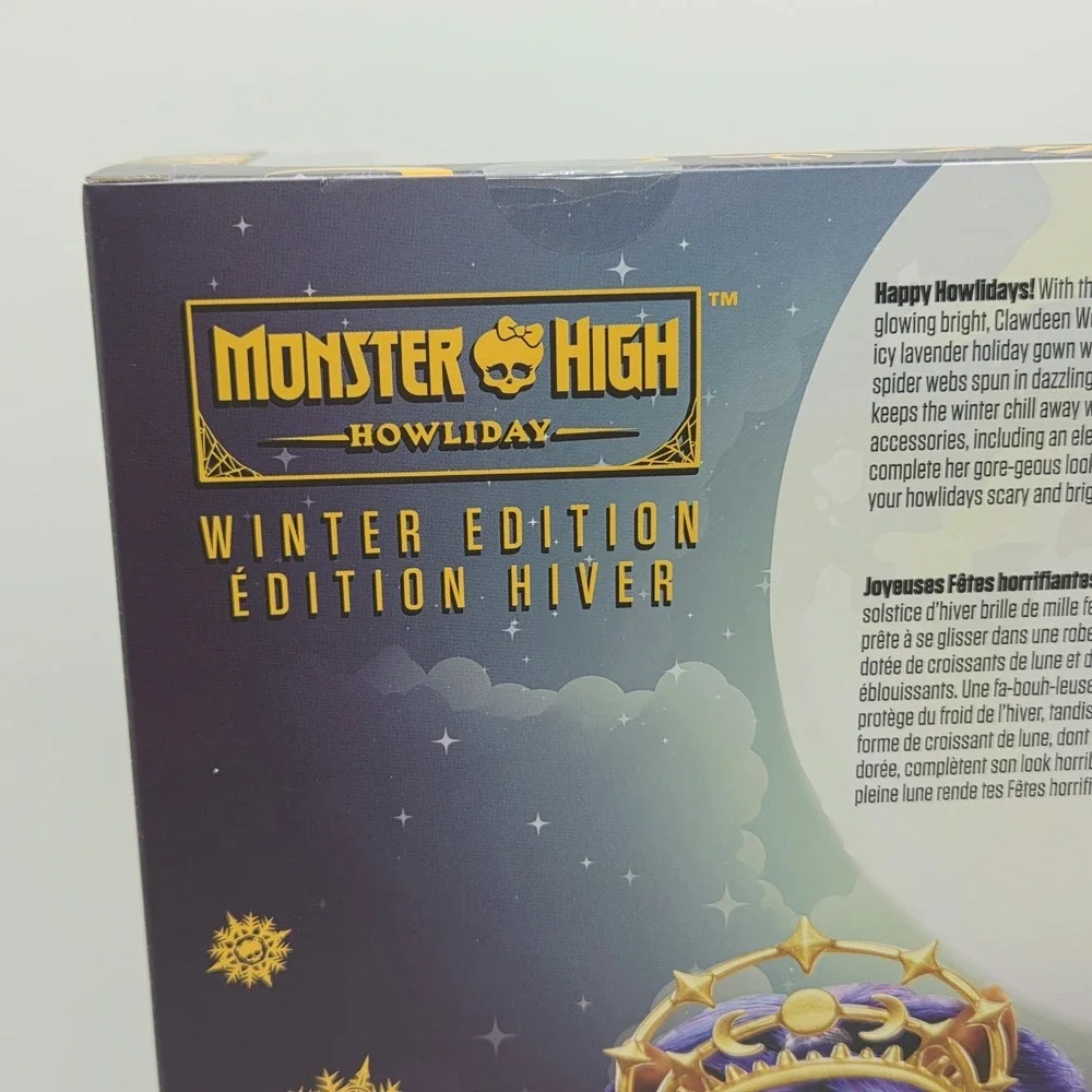 NEW Monster High Clawdeen Wolf Howliday Winter Edition Doll 2023 Mattel Shipper